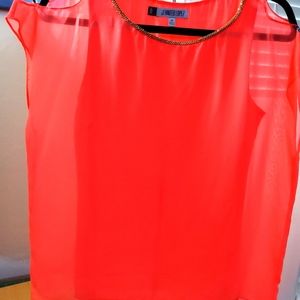 JLO coral sheer top xs